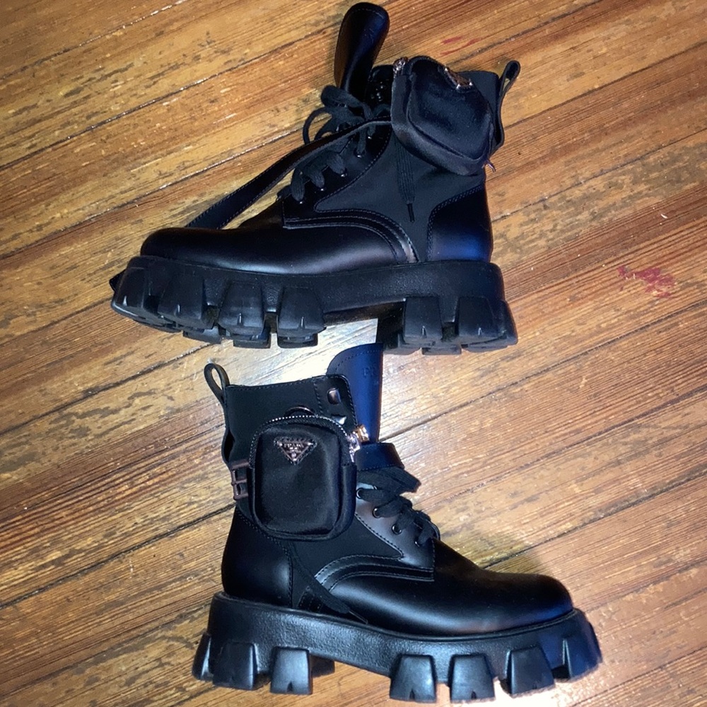 Prada Combat Boots